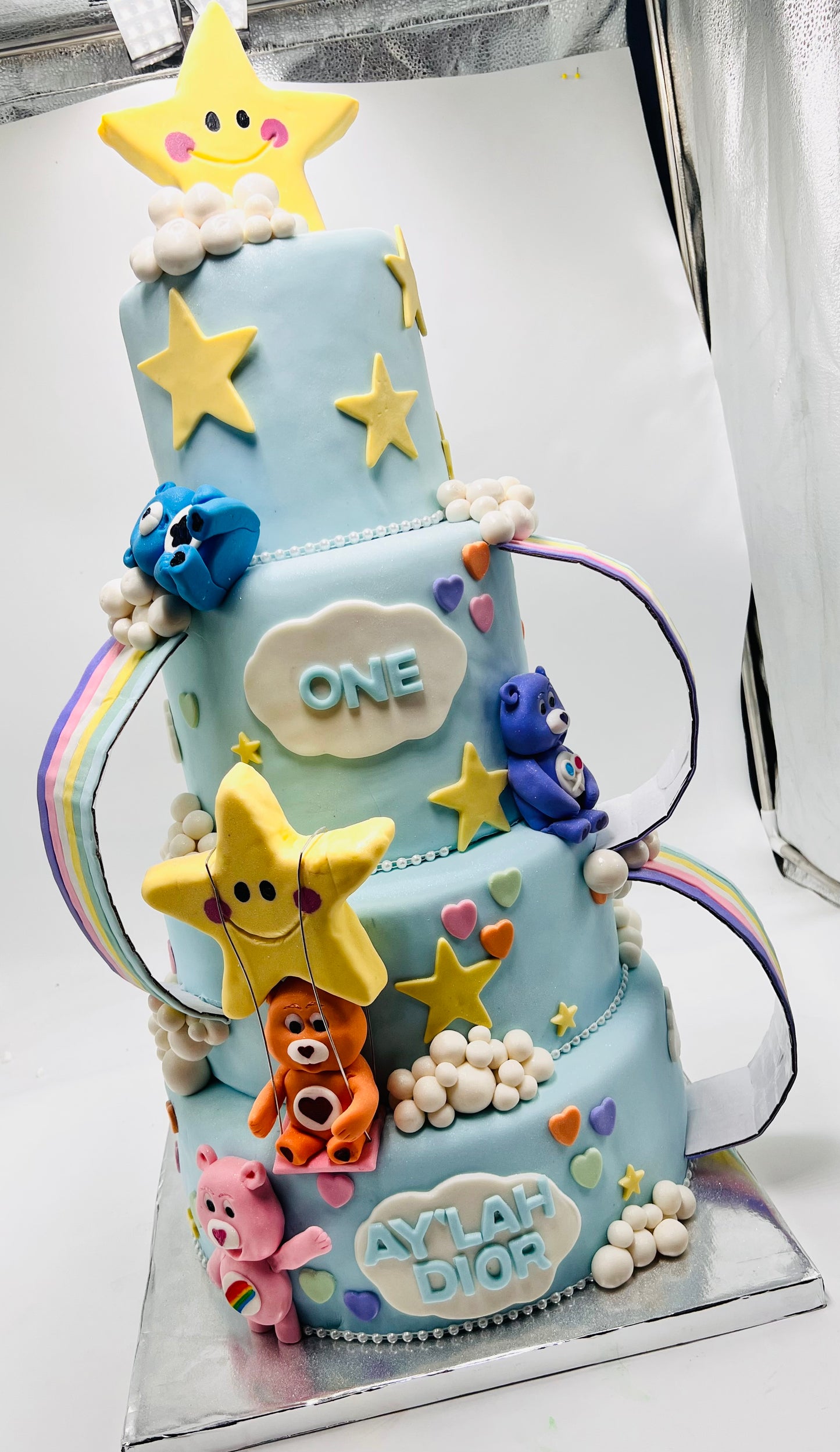Four tiered cake 6/8/10/12