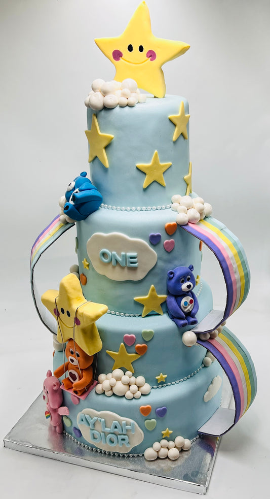 Four tiered cake 6/8/10/12