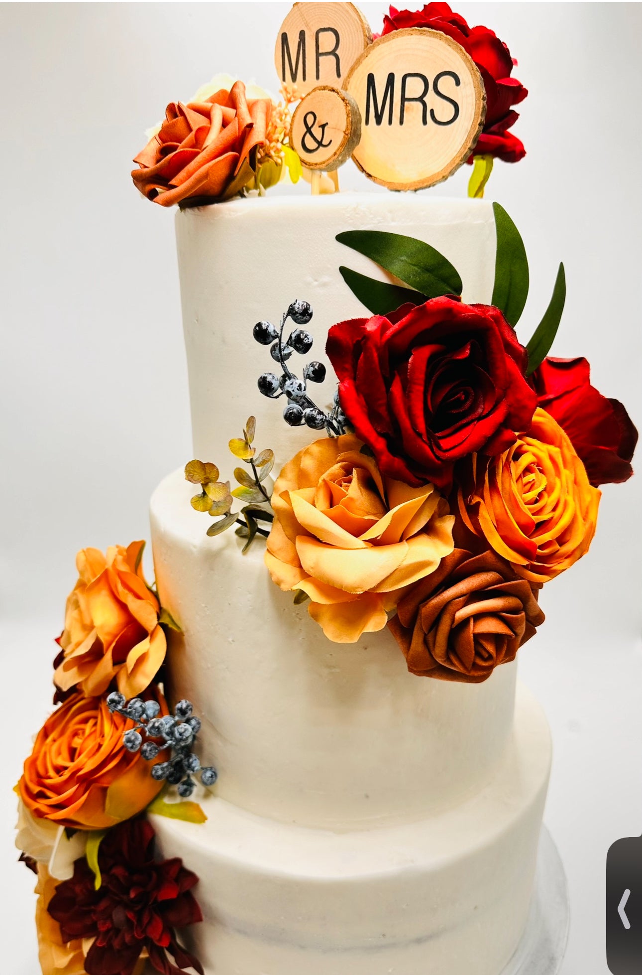 Three tiered cake 8/10/12
